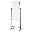 VEVOR Rolling Magnetic Whiteboard, Double-sided Mobile Whiteboard 24x48 Inches, Adjustable Height Dry Erase Board with Wheels, 1 Magnetic Erase & 3 Dry Erase Markers & Movable Tray for Office School