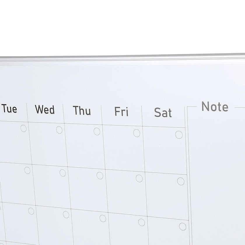 VEVOR Calendar Whiteboard, 36 x 24 Inches Magnetic Dry Erase Calendar Board, Monthly Planner Whiteboard for Wall, 1 Magnetic Erase & 2 Dry Erase Marker & Movable Tray for Restaurant Office Home School