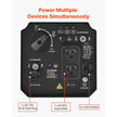 2900W Peak Portable Inverter Generator, 1800W Running Power, Quiet Gas-Powered Generator with CO Sensor