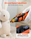 VEVOR 119-Piece Cordless Rotary Tool Kit, DC12V Portable Mini Power Rotary Tool, 28-Level Speed 5000-32000 RPM Multi-Purpose DIY Tools for Engraving, Sanding, Polishing, Carving, Cutting, DIY Crafts