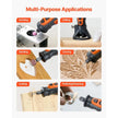 VEVOR 136-Piece Cordless Rotary Tool Kit, DC8V Portable Mini Power Rotary Tool, 5 Speeds 5000-30000RPM Multi-Purpose DIY Tools for Engraving, Sanding, Polishing, Carving, Grinding, Cutting, DIY Craft