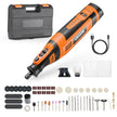 VEVOR 136-Piece Cordless Rotary Tool Kit, DC8V Portable Mini Power Rotary Tool, 5 Speeds 5000-30000RPM Multi-Purpose DIY Tools for Engraving, Sanding, Polishing, Carving, Grinding, Cutting, DIY Craft