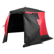 VEVOR Portable Ice Shelter, 4-6 Person Insulated Pop-Up Ice Fishing Tent, 50 Square Feet Fishable Area, Thermal Ice Shanty for Winter Fishing, Ice Cube with Anchors, Ropes, Carrying Bag, 130