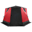 VEVOR Portable Ice Shelter, 4-6 Person Insulated Pop-Up Ice Fishing Tent, 50 Square Feet Fishable Area, Thermal Ice Shanty for Winter Fishing, Ice Cube with Anchors, Ropes, Carrying Bag, 130
