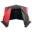 VEVOR Portable Ice Shelter, 4-6 Person Insulated Pop-Up Ice Fishing Tent, 50 Square Feet Fishable Area, Thermal Ice Shanty for Winter Fishing, Ice Cube with Anchors, Ropes, Carrying Bag, 130