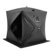 VEVOR Portable Ice Shelter, 3-4 Person Pop-Up Ice Fishing Tent, 35 Square Feet Fishable Area, Ice Shanty for Winter Fishing, Waterproof Oxford Ice Cube with Anchors/Ropes/Carrying Bag, 71