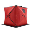 VEVOR Portable Ice Shelter, 3-4 Person Insulated Pop-Up Ice Fishing Tent, 35 Square Feet Fishable Area, Thermal Ice Shanty for Winter Fishing, Ice Cube with Anchors, Ropes, Carrying Bag, 71