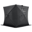 VEVOR Portable Ice Shelter, 3-4 Person Pop-Up Ice Fishing Tent, 43 Square Feet Fishable Area, Ice Shanty for Winter Fishing, Waterproof Oxford Ice Cube with Anchors/Ropes/Carrying Bag, 90