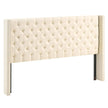 VEVOR Headboard for King Size Bed with Adjustable Height Sponge & Fabric Cream