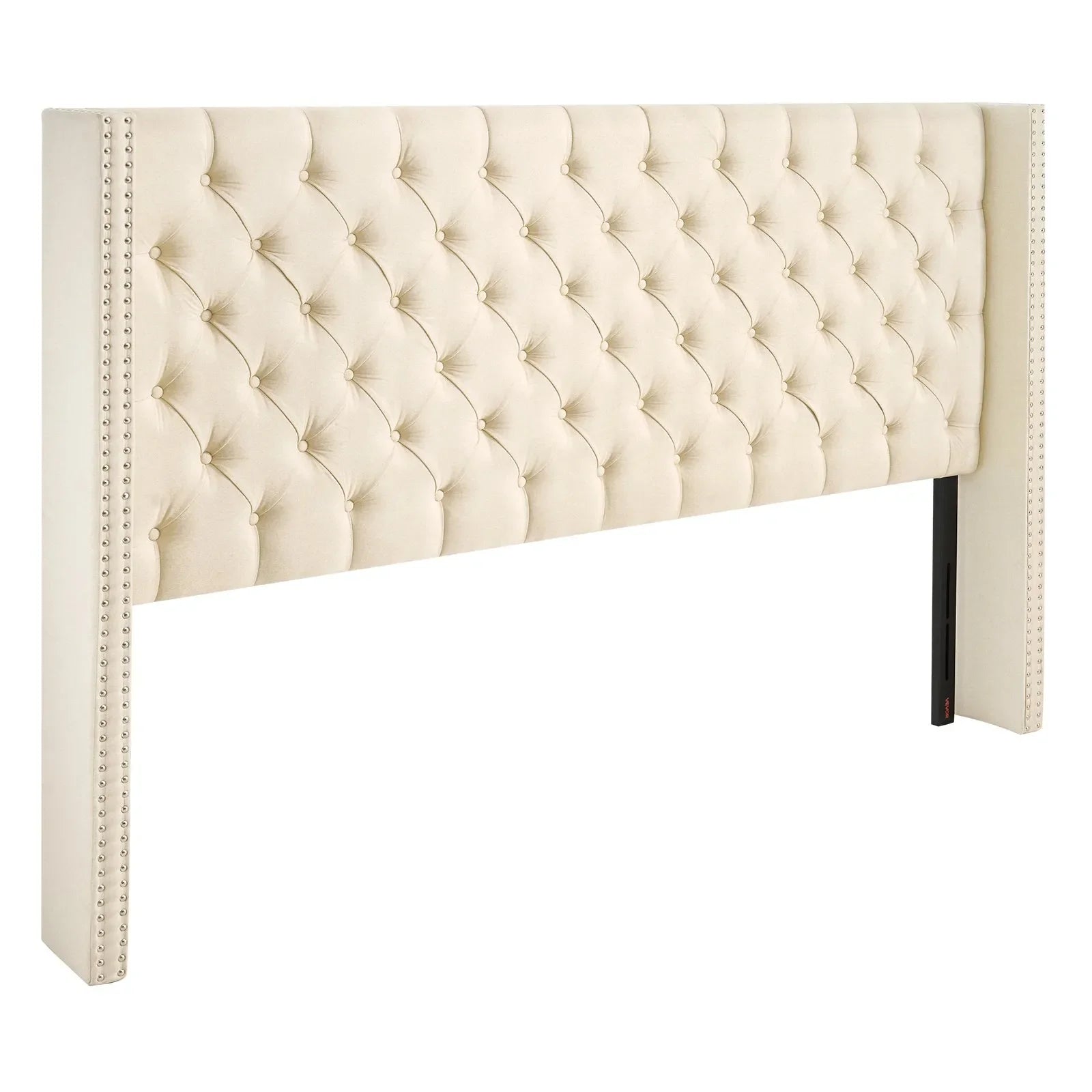 VEVOR Headboard for King Size Bed with Adjustable Height Sponge & Fabric Cream