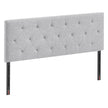 VEVOR Headboard for Full Size Bed with Adjustable Height Sponge & Fabric Grey