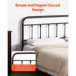 VEVOR Metal Headboard for Queen Size Bed Ideal for Bedroom Hotel Dormitory Black