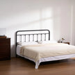 VEVOR Metal Headboard for Queen Size Bed Ideal for Bedroom Hotel Dormitory Black