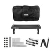 VEVOR Guitar Pedal Board, 20'' x 11'', Aluminum Alloy 2.64 lbs Super Light Folding Guitar Effects Pedal Board, with Carry Bag Tape Fixed Strap Shoulder Strap Rolling Strips, for 10-12 Guitar Pedals