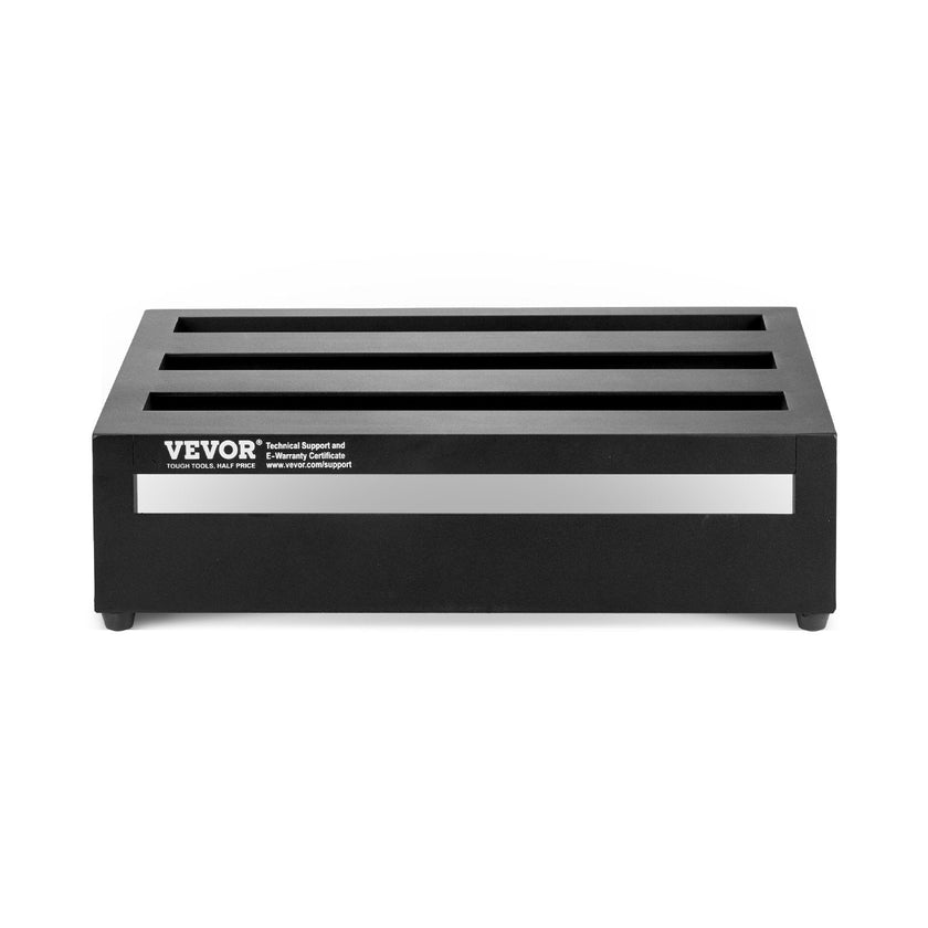 VEVOR Guitar Pedal Board, 14'' x 11'', Aluminum Alloy 1.7 lbs Super Light Guitar Effects Pedal Board with Carry Bag High Quality Tape Fixed Strap Shoulder Strap, Accommodate 8 Guitar Pedals, Medium