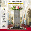 VEVOR Acrylic Pulpit, 47