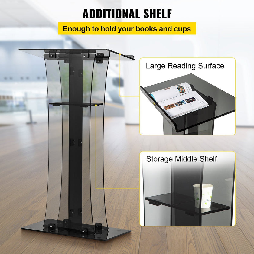 VEVOR Acrylic Pulpit, 47