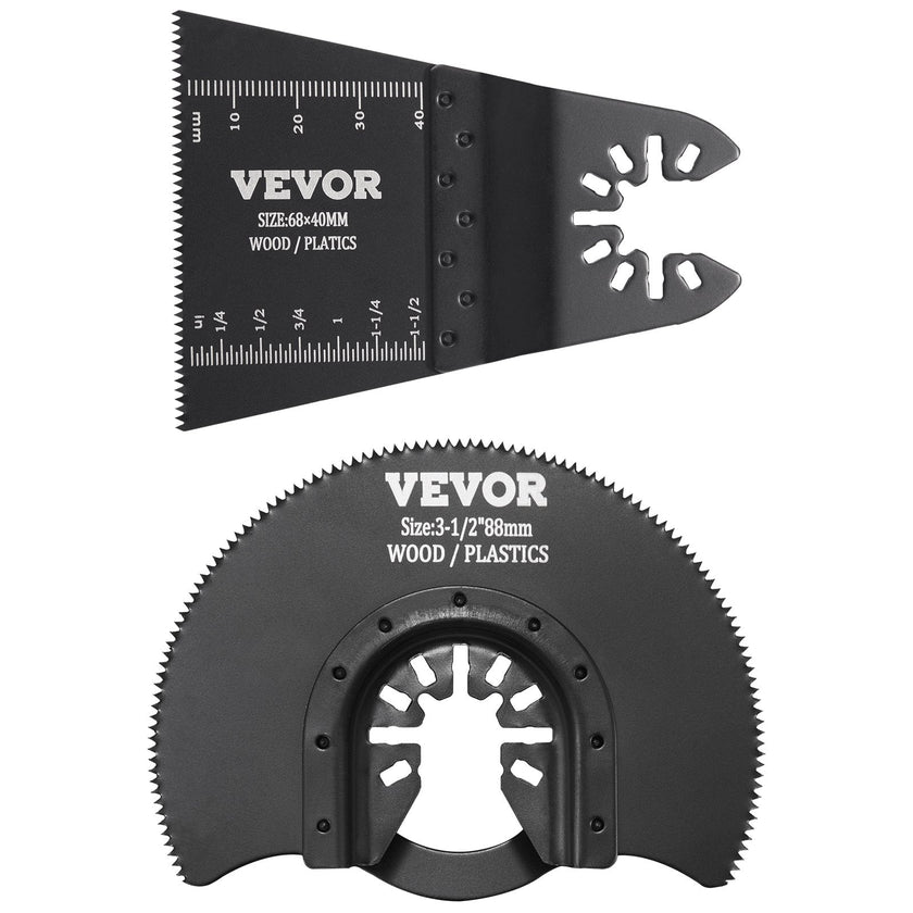 VEVOR 30PCS Multi Tool Blades Kits, Universal Quick Release Oscillating Saw Blades, 8 Types Wood Metal Plastic Oscillating Tool Blades, Fit Dewalt Bosch Milwaukee Hitachi Chicago Craftsman