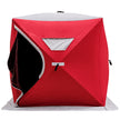 VEVOR Ice Fishing Shelter Tent 3-Person Pop Up House Portable Outdoor Fish Equipment 300D Oxford Fabric Ice Fish Shelter 89.76 x 89.76 x 79.92 inches Strong Waterproof Tent for Outdoor Fishing