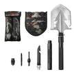 VEVOR Survival Shovel 8 in 1 Camping Shovel Folding Multitool Portable Compact