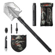 VEVOR Survival Shovel 8 in 1 Camping Shovel Folding Multitool Portable Compact