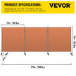 VEVOR Office Partition Room Divider Wall 216