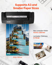 VEVOR Laminator Machine Cold & Hot Laminator for Max A3 Size 3-10 mil Thickness