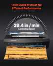VEVOR Laminator Machine Cold & Hot Laminator for Max A3 Size 3-10 mil Thickness