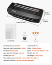 VEVOR Laminator Machine Cold & Hot Laminator for Max A3 Size 3-10 mil Thickness