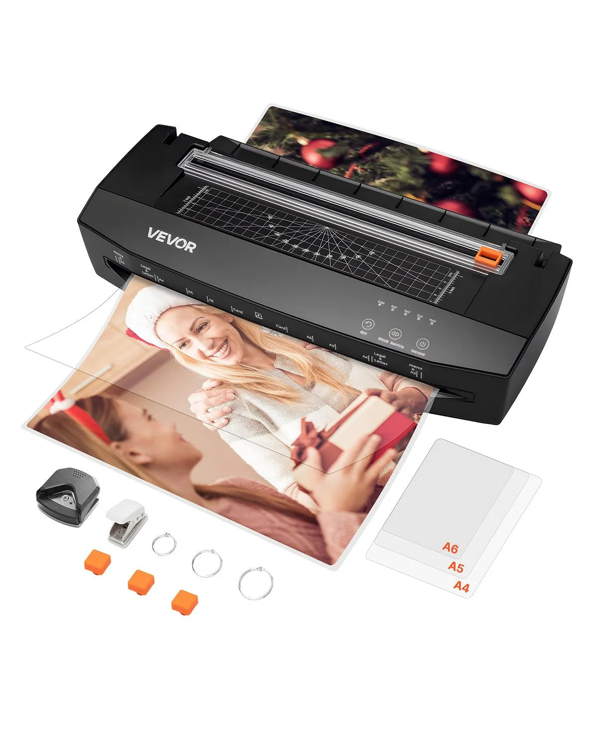 VEVOR Laminator Machine Cold & Hot Laminator for Max A3 Size 3-10 mil Thickness