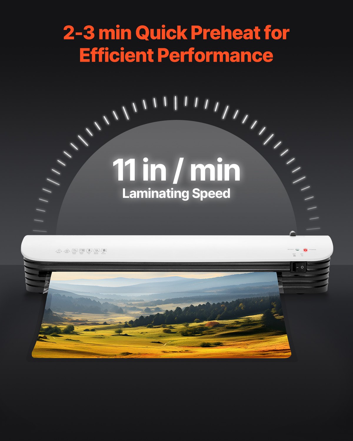 VEVOR Laminator Machine Thermal Laminator for Max A3 Size 3-5 mil Thickness