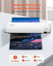 VEVOR Laminator Machine Thermal Laminator for Max A4 Size 3-5mil Thickness White