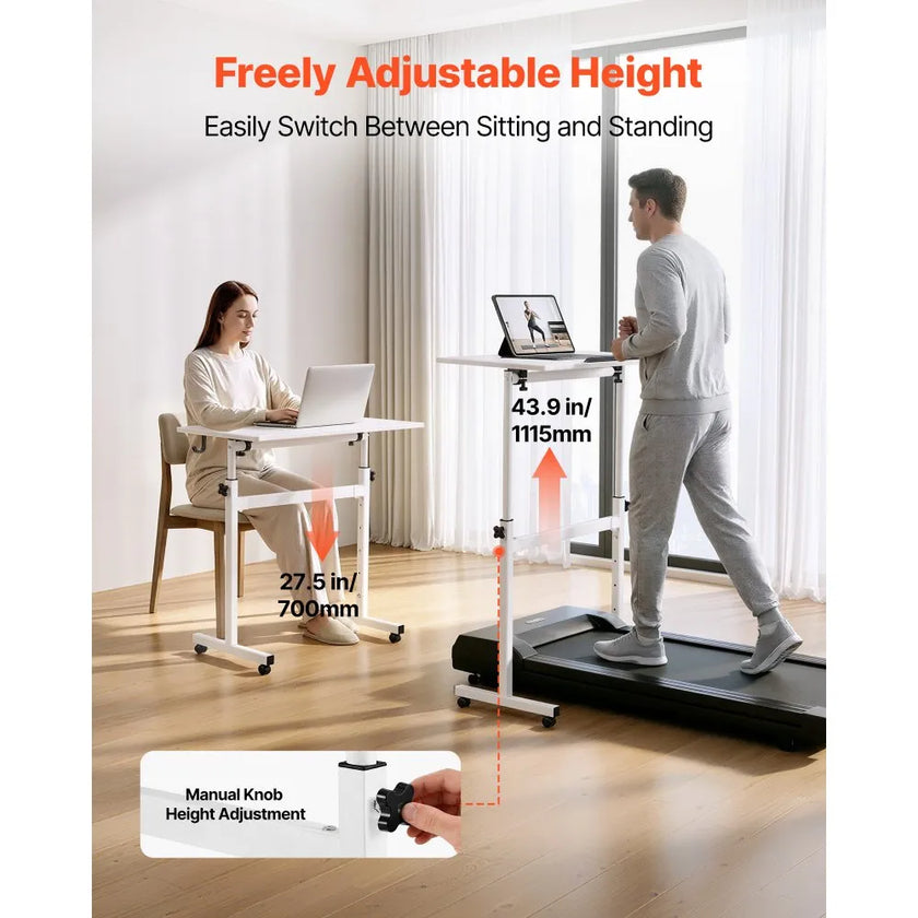 Adjustable Mobile Standing Desk, 32