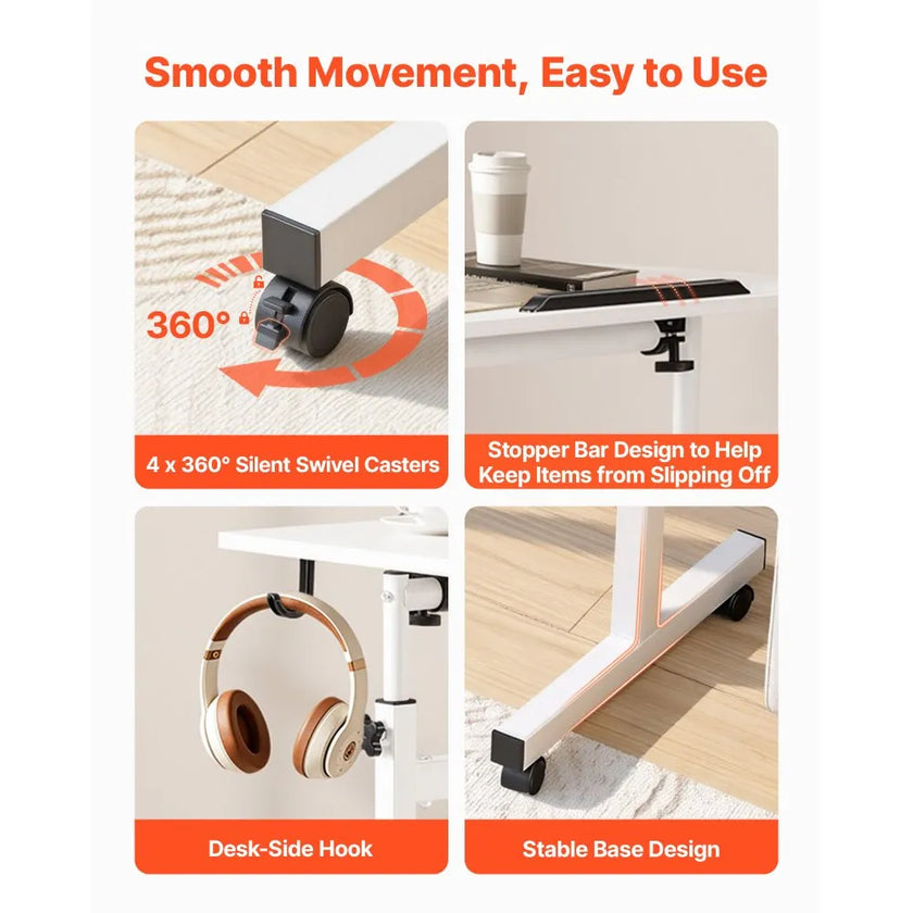Adjustable Mobile Standing Desk, 32