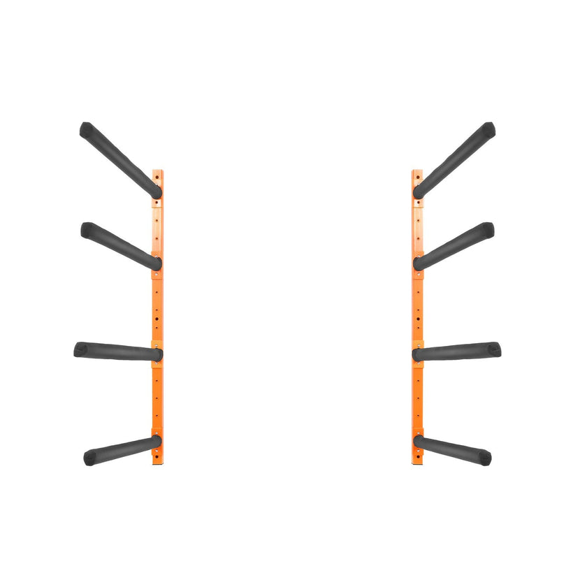 VEVOR Wall Kayak Storage Rack, 4-Capacity Wall Mounted Kayak Holders for Kayak Canoe Paddle Board, Kayak Storage Hooks with Adjustable Padded Arms, 400 LBS Load Kayak Hanger for Indoor Outdoor Garage