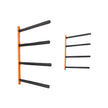 VEVOR Wall Kayak Storage Rack, 4-Capacity Wall Mounted Kayak Holders for Kayak Canoe Paddle Board, Kayak Storage Hooks with Adjustable Padded Arms, 400 LBS Load Kayak Hanger for Indoor Outdoor Garage