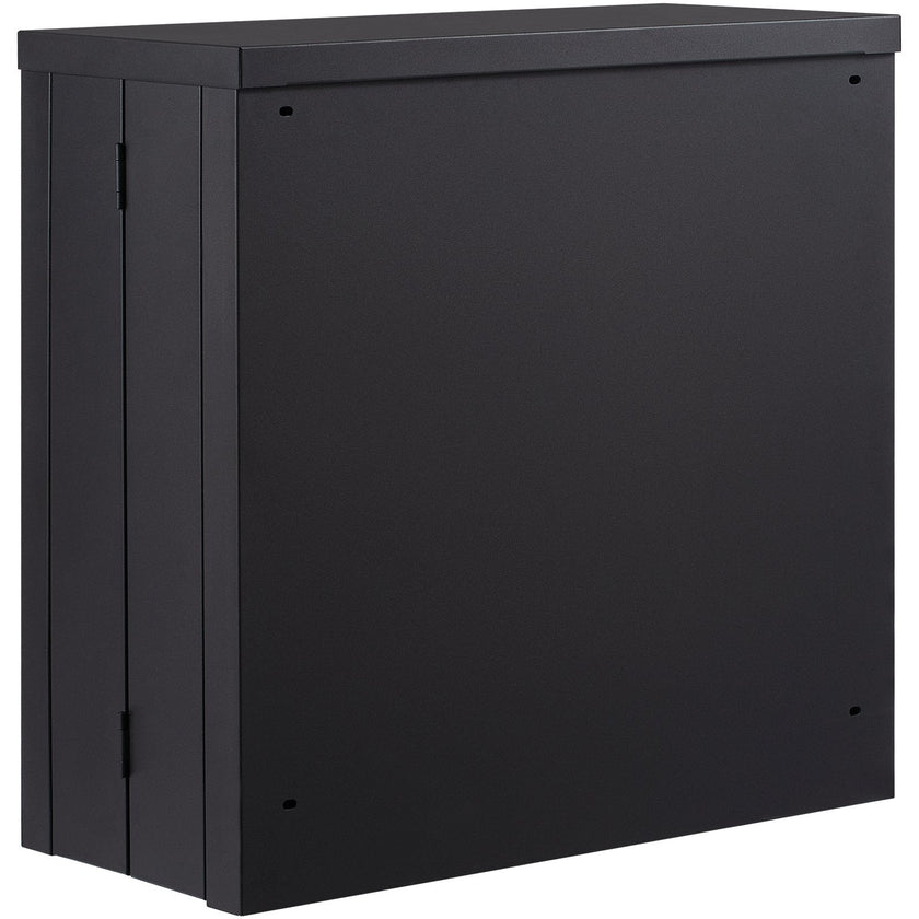 VEVOR Foldable Wall Cabinet, Metal Garage Cabinet Wall Mounted 26” Small Cabinet 240 LBS Loading Capacity Adjustable Shelf Magnetic Door File Locker for Garage Office Home Black