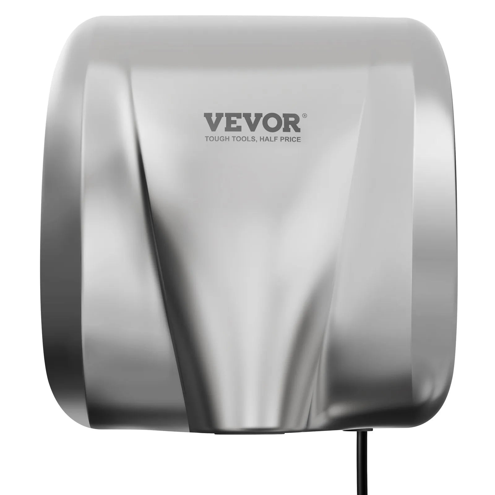 VEVOR Heavy Duty Commercial Hand Dryer, 1300W Automatic High Speed Stainless Steel Warm Wind Hand Blower, 120V Plug In/Hardwired Two Power Options, Compliant for Industry Business Restrooms