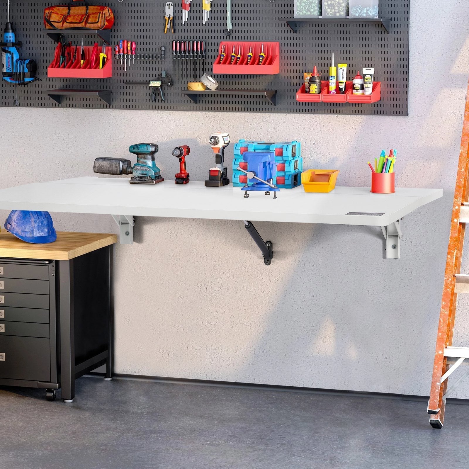 VEVOR Wall Mounted Folding Table, 31.5