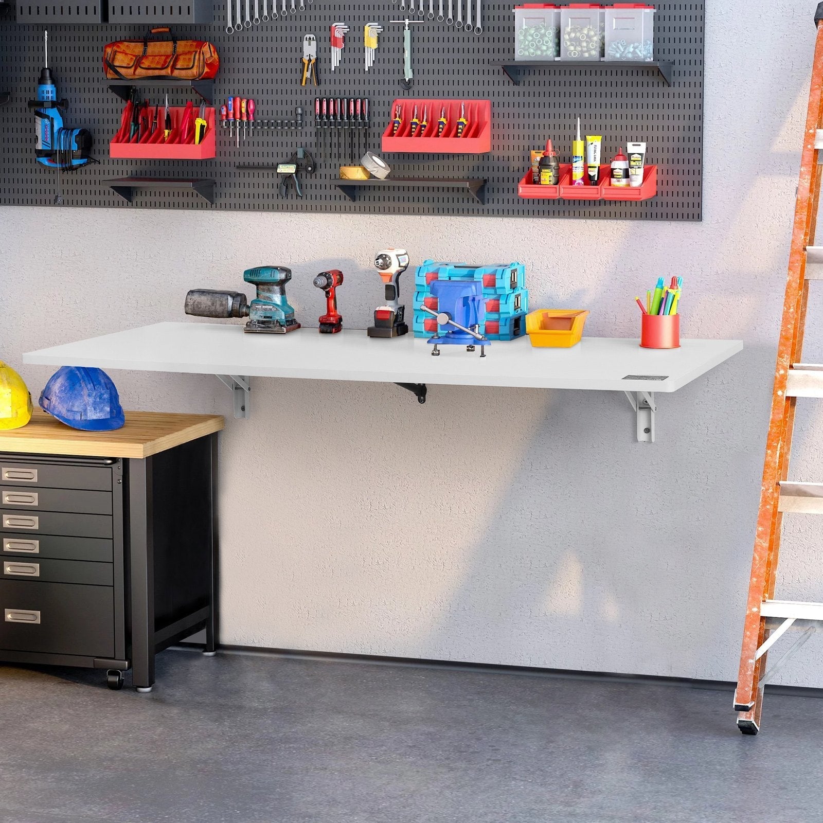 VEVOR Wall Mounted Folding Table, 43.31