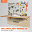VEVOR Wall Mounted Folding Table, 47.24