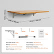 VEVOR Wall Mounted Folding Table, 47.24