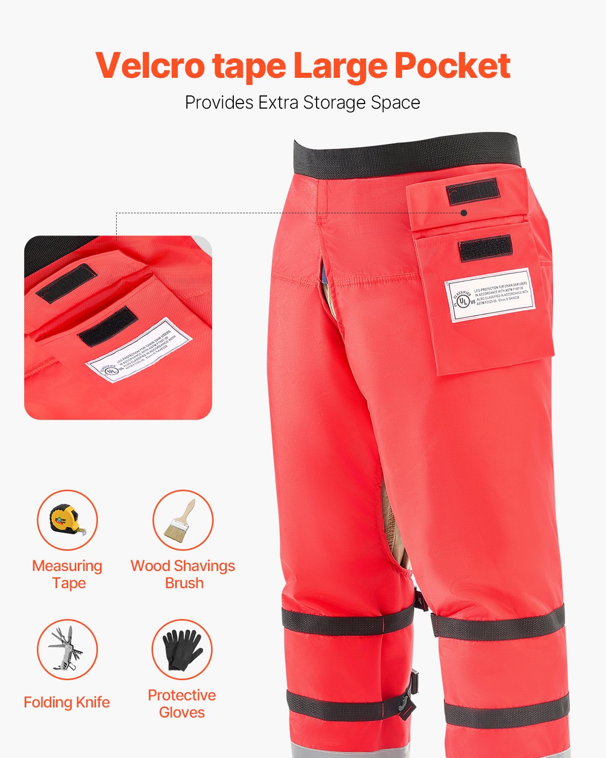 VEVOR Chainsaw Chaps 36.4
