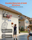 VEVOR Wall Mount Basketball Hoop, 44-inch PC Backboard Mounted Basketball Hoop Outdoor with Solid Steel, 0.08 inch Thickened Backboard, Thickened Woven Nylon Basketballs Net, Indoor & Outdoor Use