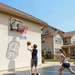 VEVOR Wall Mount Basketball Hoop, 44-inch PC Backboard Mounted Basketball Hoop Outdoor with Solid Steel, 0.08 inch Thickened Backboard, Thickened Woven Nylon Basketballs Net, Indoor & Outdoor Use
