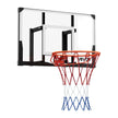 VEVOR Wall Mount Basketball Hoop, 44-inch PC Backboard Mounted Basketball Hoop Outdoor with Solid Steel, 0.08 inch Thickened Backboard, Thickened Woven Nylon Basketballs Net, Indoor & Outdoor Use