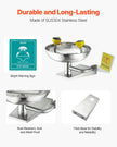 VEVOR Eyewash Emergency Face Eye Washing Station Stainless Steel Wall-Mounted