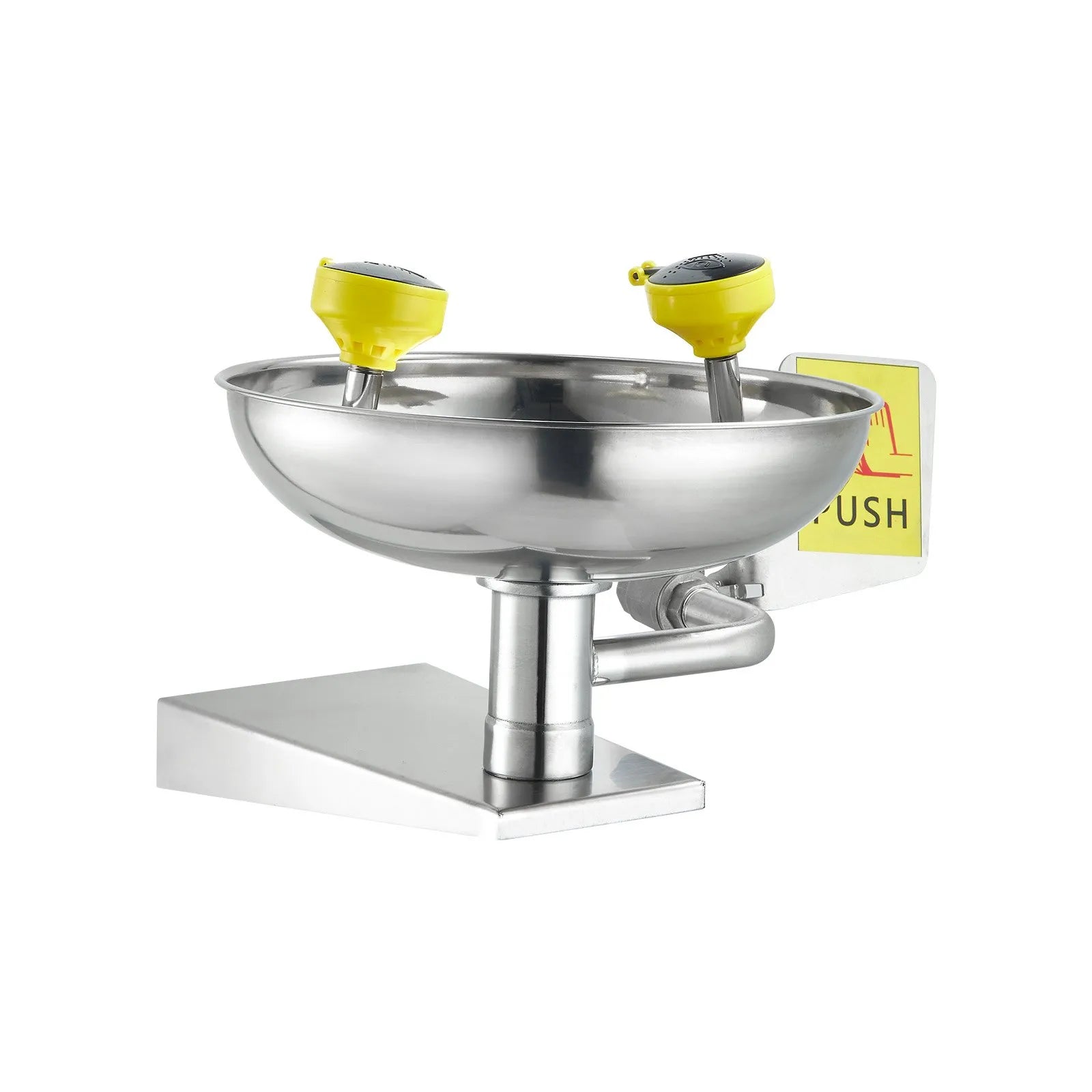 VEVOR Eyewash Emergency Face Eye Washing Station Stainless Steel Wall-Mounted