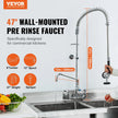 VEVOR Commercial Faucet with Pre-Rinse Sprayer, 47