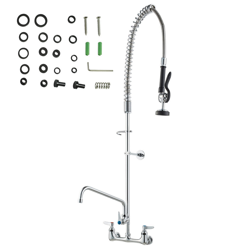 VEVOR Commercial Faucet with Pre-Rinse Sprayer, 47